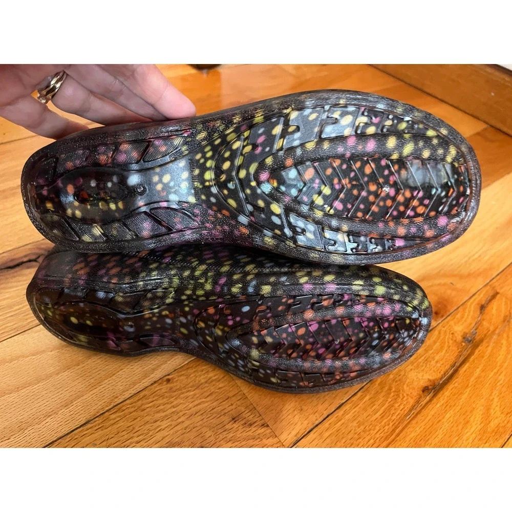 Corkys Women's‎ Stormy Colorful Dots Short Rain Boots Size 8 NWOT
